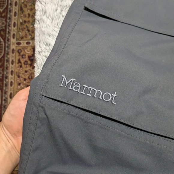 Marmot Ski Bib Gray Discovery Waterproof Snow Snowboard Pants Men's Small - Picture 4 of 15